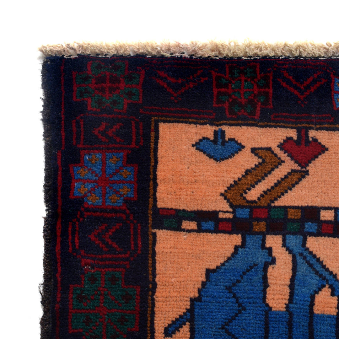 Handmade Picture Area Rug 3' 0" x 4' 2" - No. AL53165