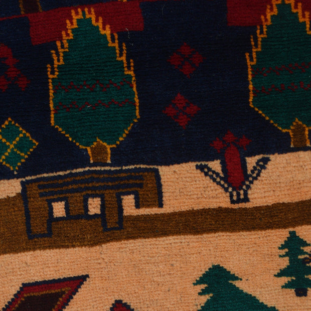 Handmade Picture Area Rug 3' 0" x 4' 2" - No. AL53165