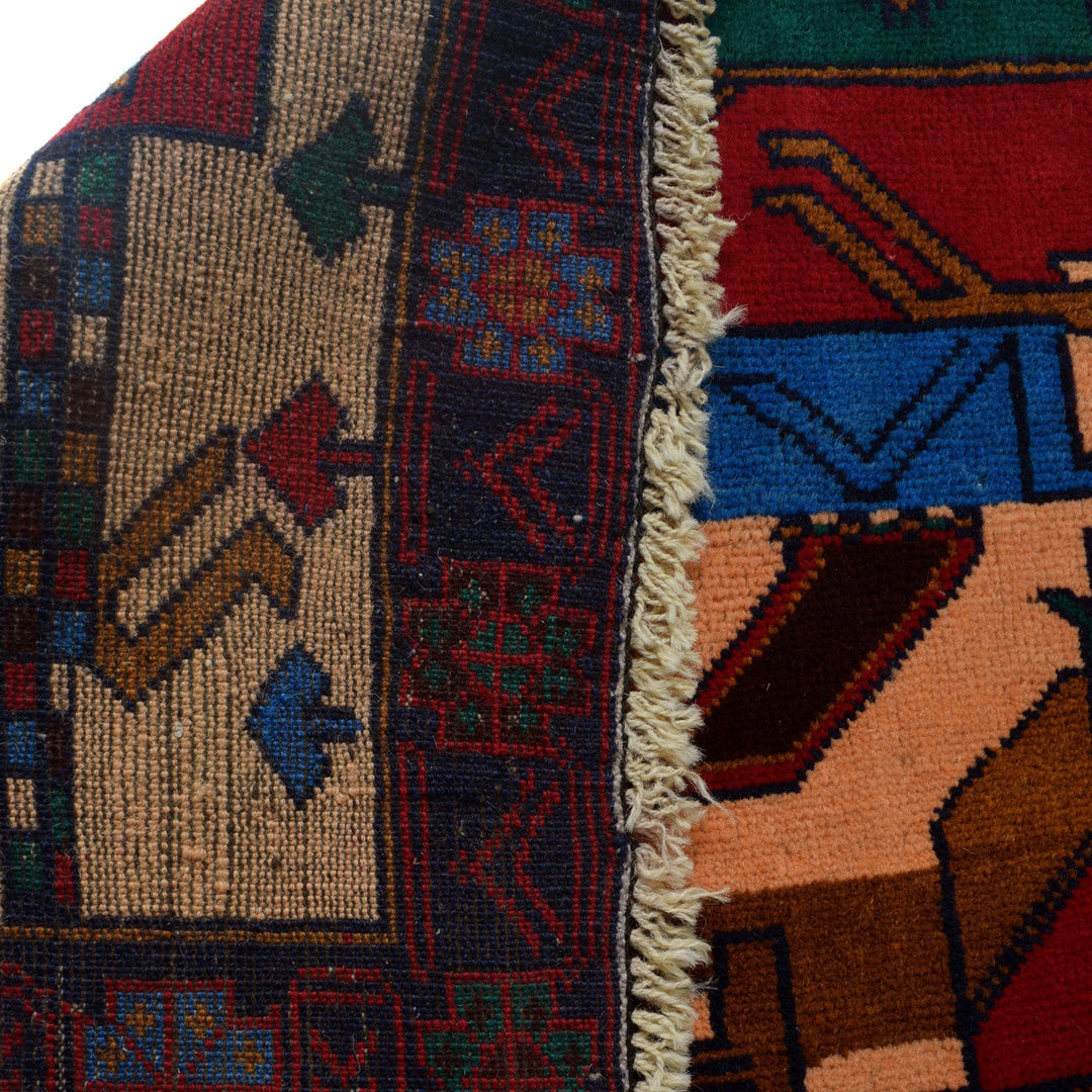 Handmade Picture Area Rug 3' 0" x 4' 2" - No. AL53165