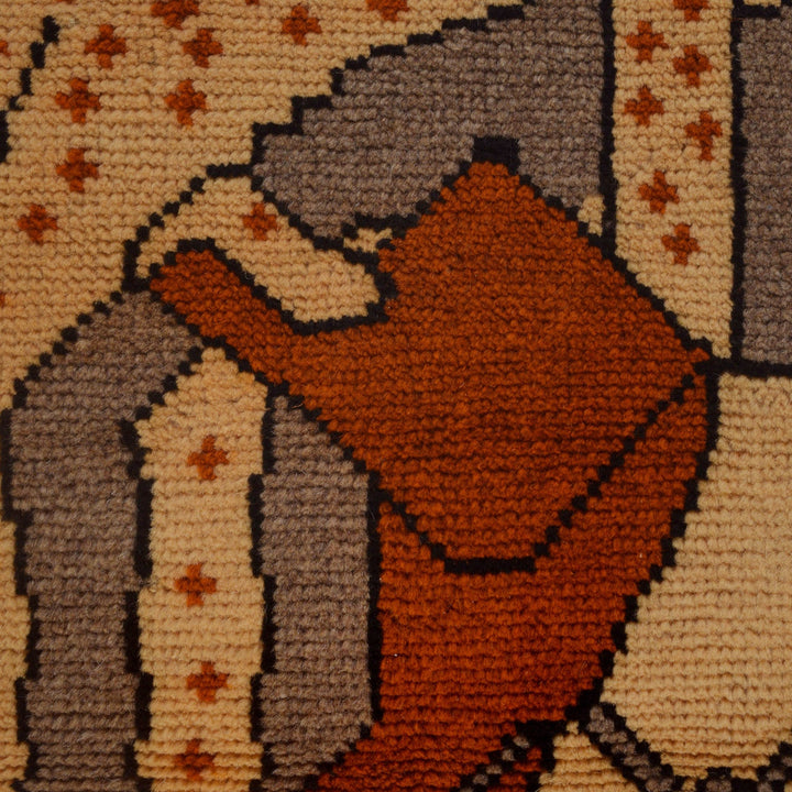 Hand Made Animal Pictorial Area Carpet 2' 9" x 4' 3" - No. AL14174