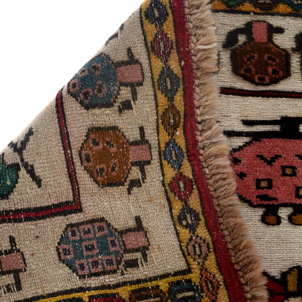 Ivory Color War Kilim Rug 2' 7" x 4' 3" - No. AL41710