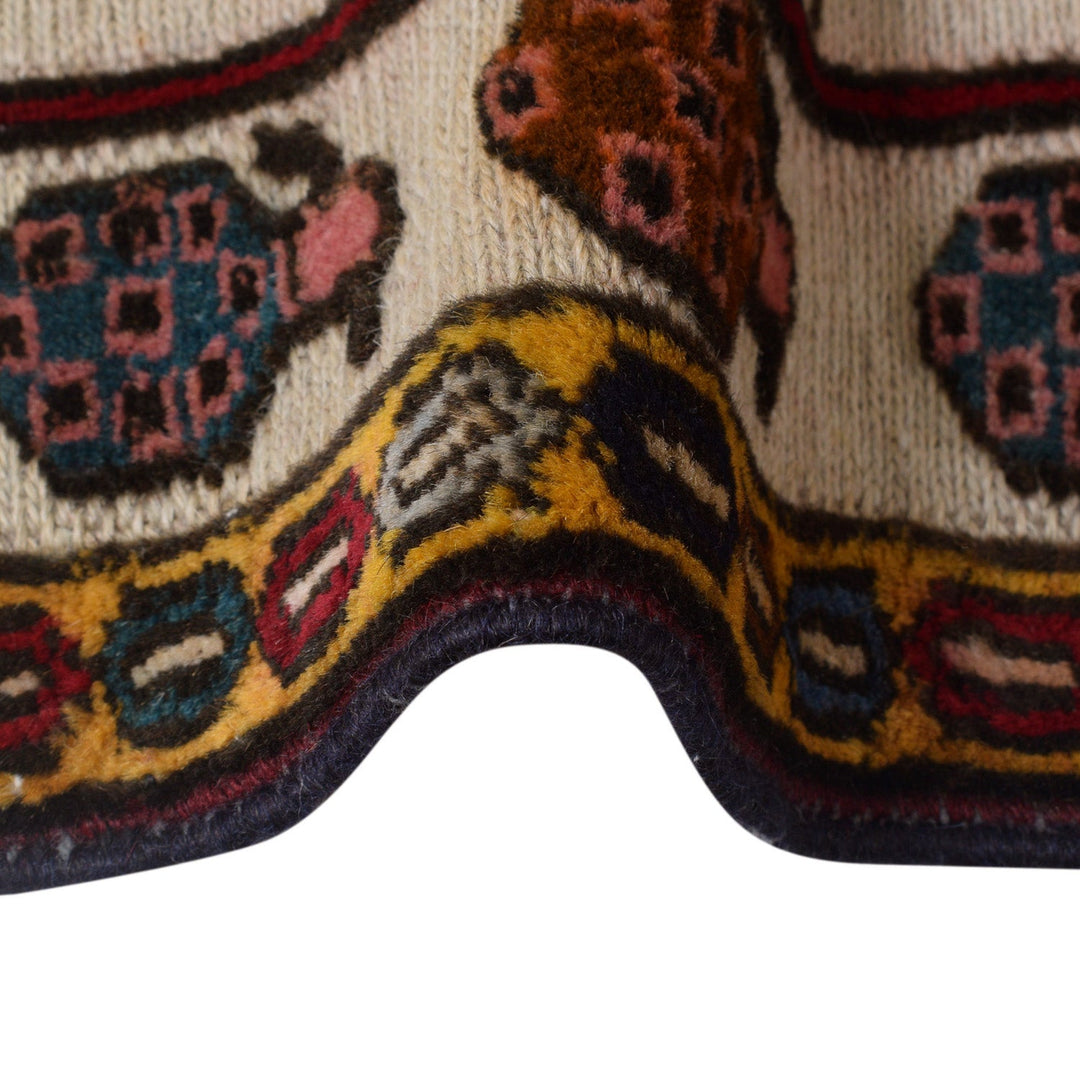 Ivory Color War Kilim Rug 2' 7" x 4' 3" - No. AL41710