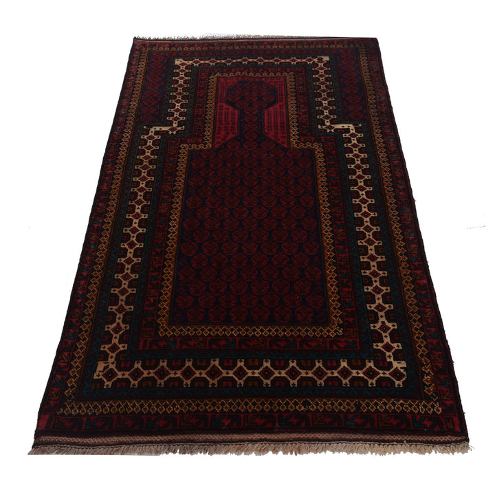 Red Color Prayer Rug 3' 1" x 5' 3" - No. AL62113