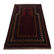 Red Color Prayer Rug 3' 1" x 5' 3" - No. AL62113