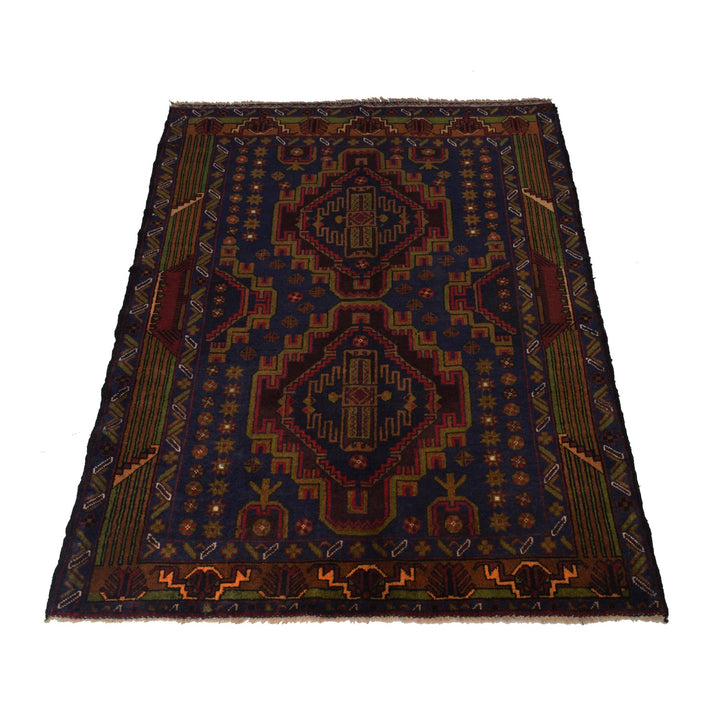Baluch Small Size Rug 3' 3" x 4' 9" - No. AL49868
