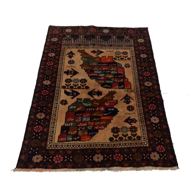 Baluch Small Size Rug 2' 11" x 4' 6" - No. AL13490