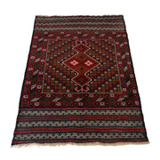 Brown Color Baluchi Rug 2' 11" x 4' 9" - No. AL80169