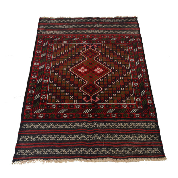 Brown Color Baluchi Rug 2' 11" x 4' 9" - No. AL80169