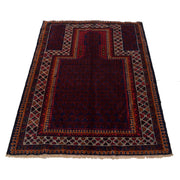 Handmade Prayer Rug 3' 1" x 4' 5" - No. AL20619