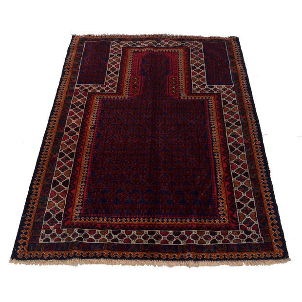 Handmade Prayer Rug 3' 1" x 4' 5" - No. AL20619