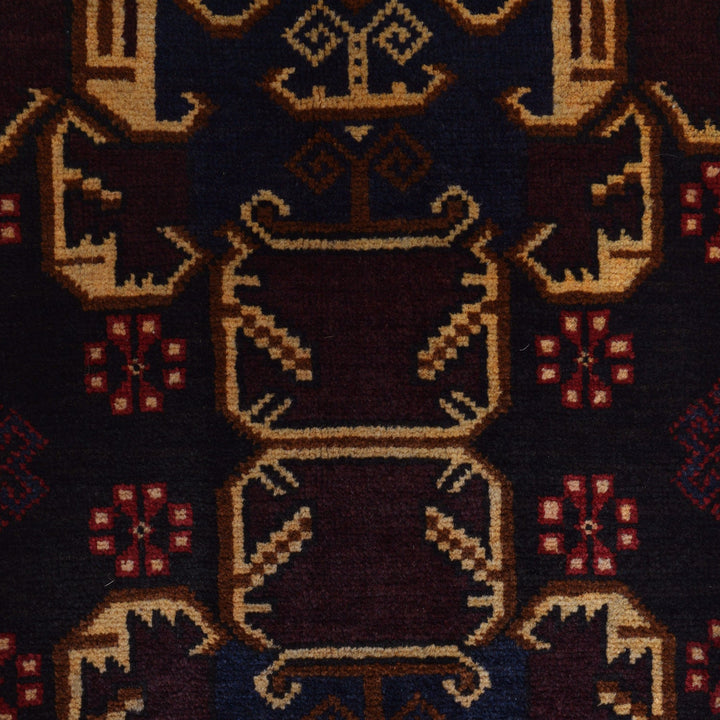 Handmade Baluchi Rug 4' 1" x 7' 2" - No. AL13074