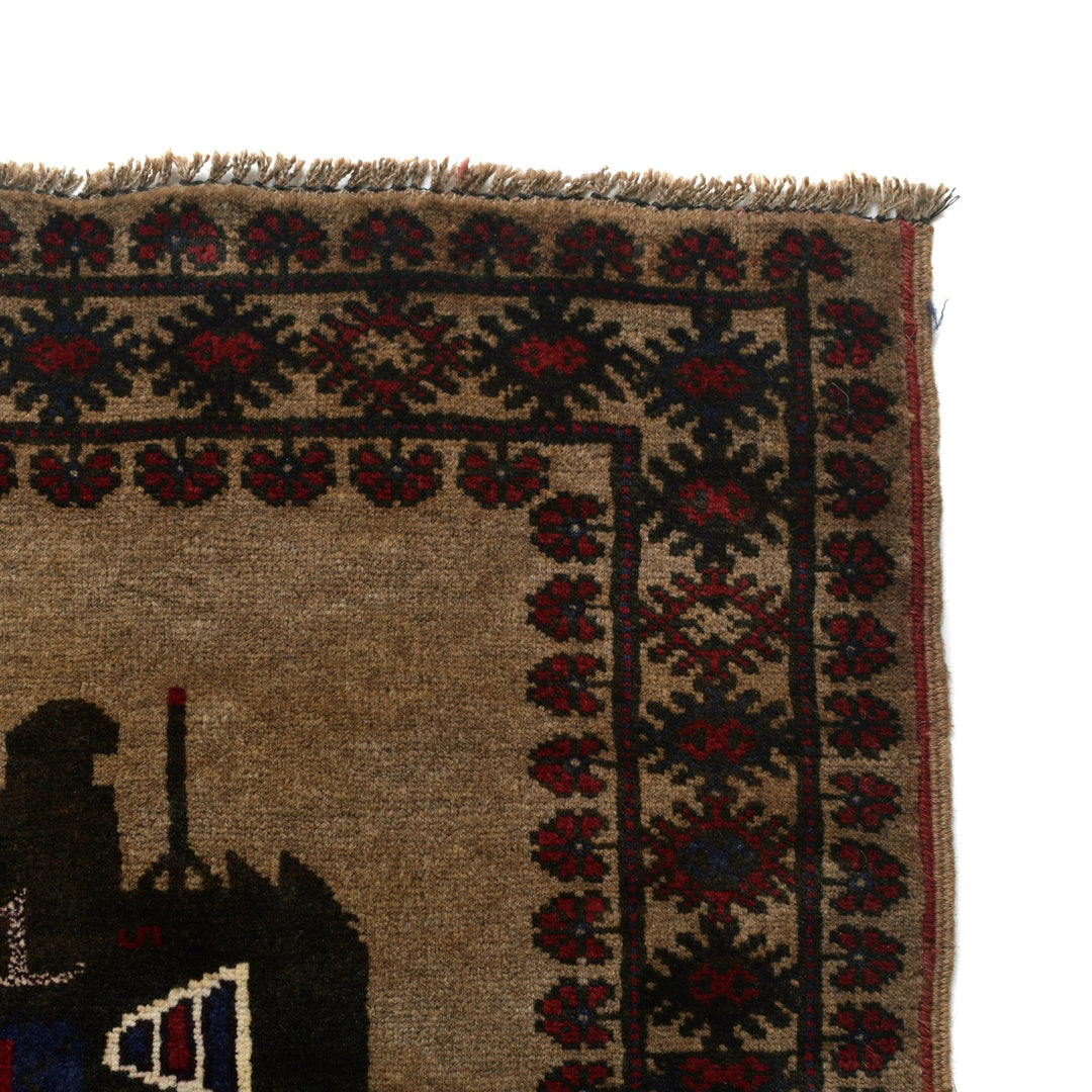 Afghan War Rug – Military Design 6' 5" x 8' 9" - No. AL16196