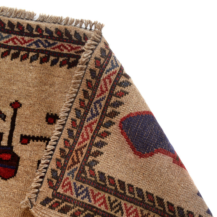 Afghan War Rug – Military Design 2' 11" x 4' 7" - No. AL49169