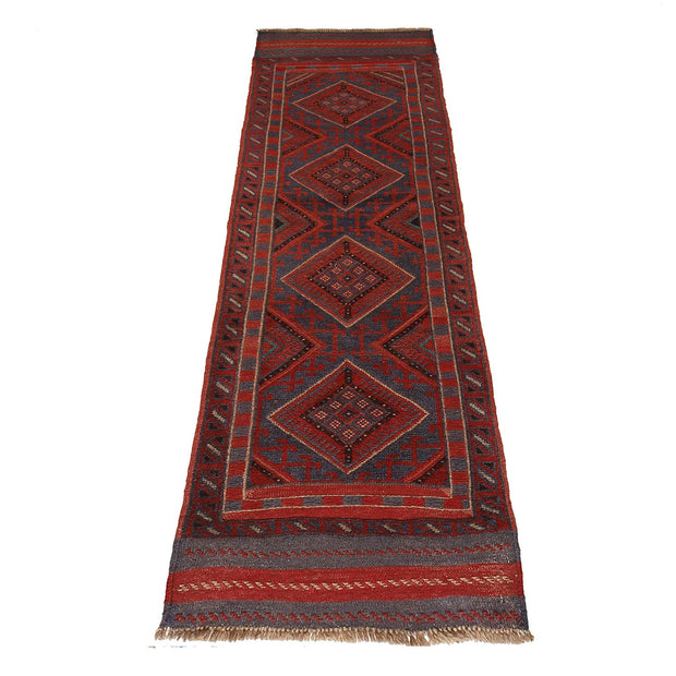 Handmade Afghan Runner Rug 2' 1" x 8' 0" - No. AL83502