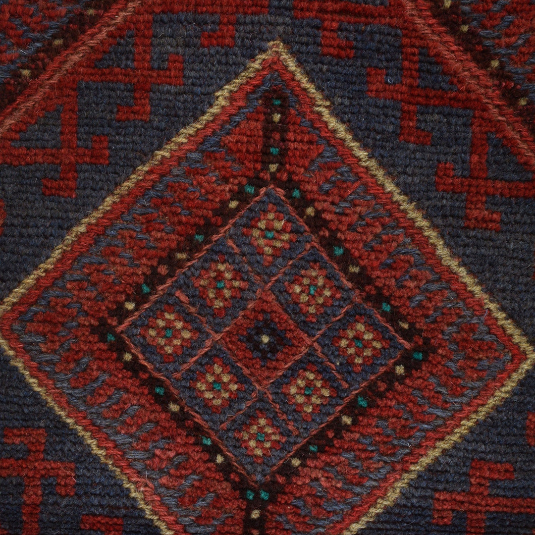 Handmade Afghan Runner Rug 2' 1" x 8' 0" - No. AL83502
