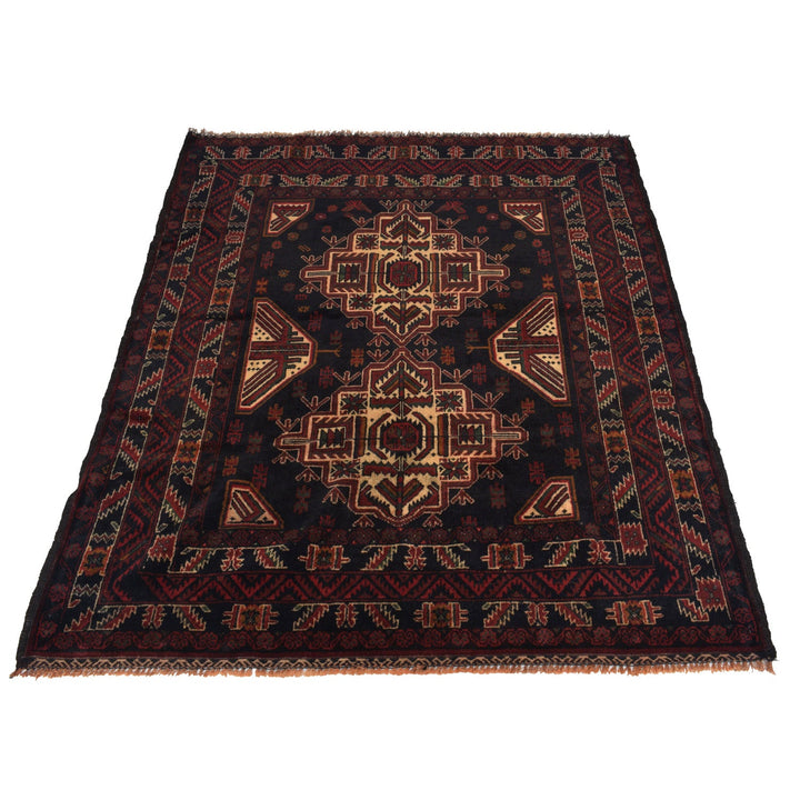 Hand Knotted Baluchi Rug 3' 11" x 5' 3" - No. AL70548