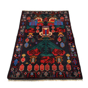 Handmade Balochi Rug 3' 0" x 4' 9" - No. AL26084