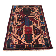 Tribal Baloch Rug 3' 1" x 4' 11" - No. AL37854
