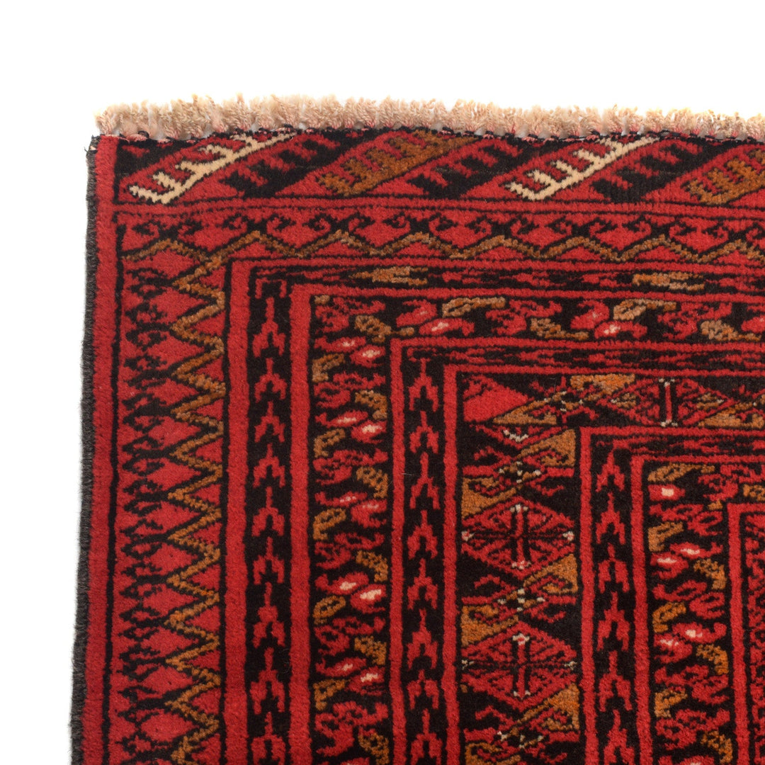 Firebrick Bokhara Rug 4' 1" x 5' 7" - No. AL19627