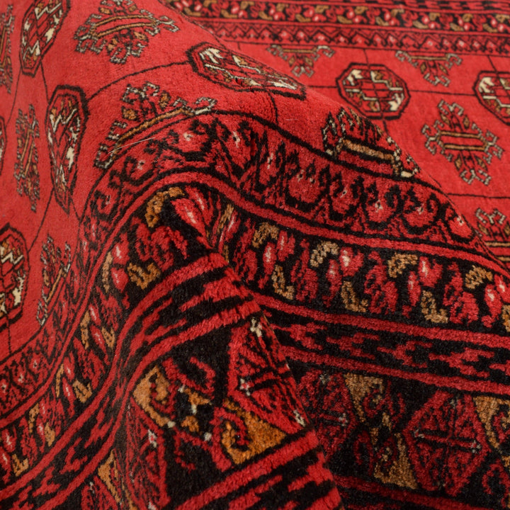 Firebrick Bokhara Rug 4' 1" x 5' 7" - No. AL19627