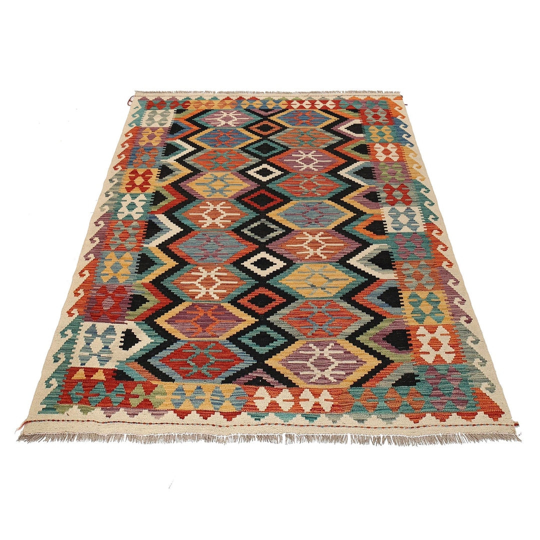 Medium Size Chobi Kilim 5' 0" x 6' 5" - No. AL46077