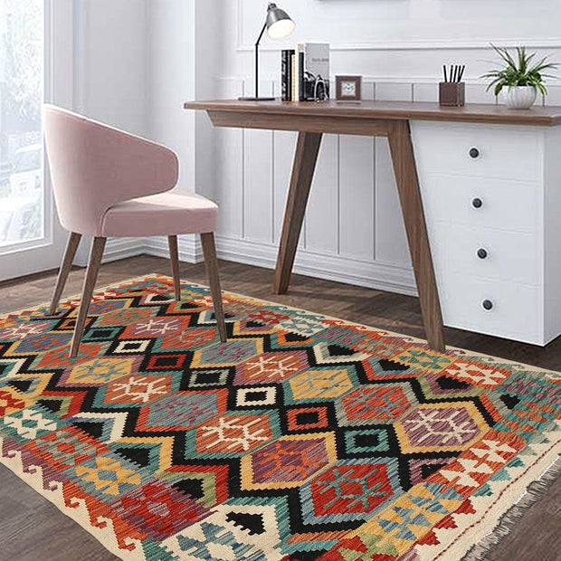 Medium Size Chobi Kilim 5' 0" x 6' 5" - No. AL46077