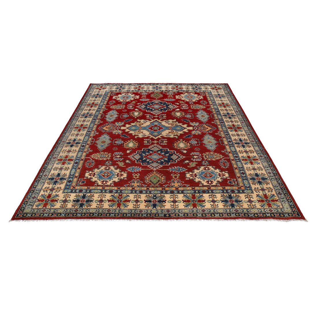 Handmade Kazak Area Rug 8' 3" x 9' 8" - No. AL71930