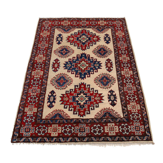 Hand knotted Kazak Carpet 3' 3" x 4' 11" - No. AL46936