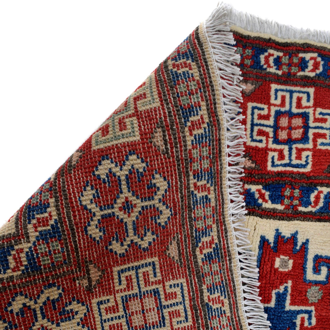 Hand knotted Kazak Carpet 3' 3" x 4' 11" - No. AL46936