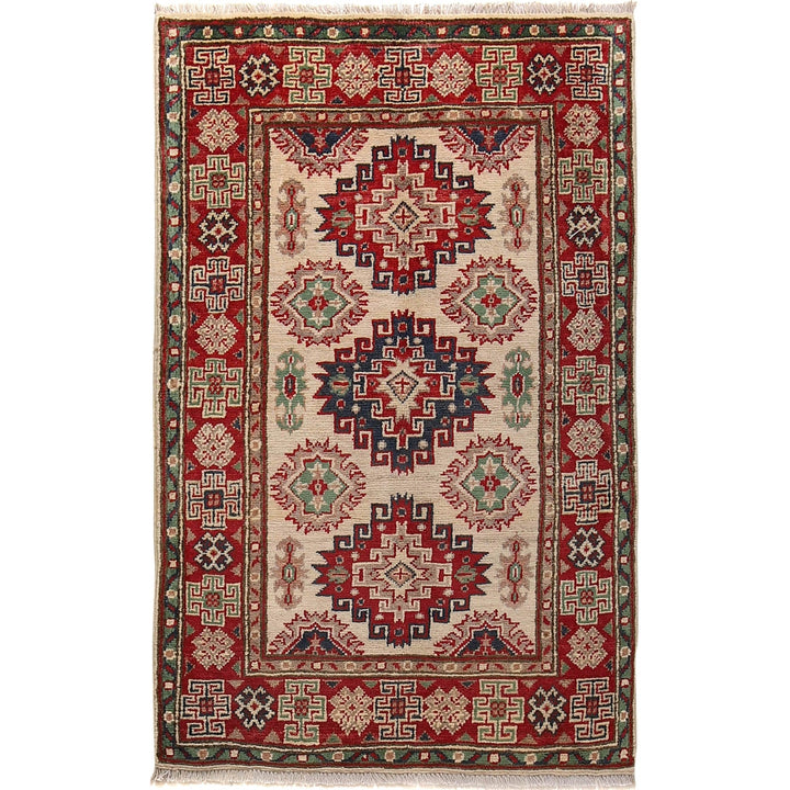 Hand knotted Kazak Carpet 2' 7" x 4' 2" - No. AL78234