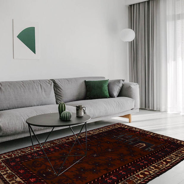 Muslim Prayer Rug 2' 10" x 4' 4" - No. AL88566