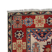 Handmade Kazak Area Rug 2' 9" x 4' 2" - No. AL62677