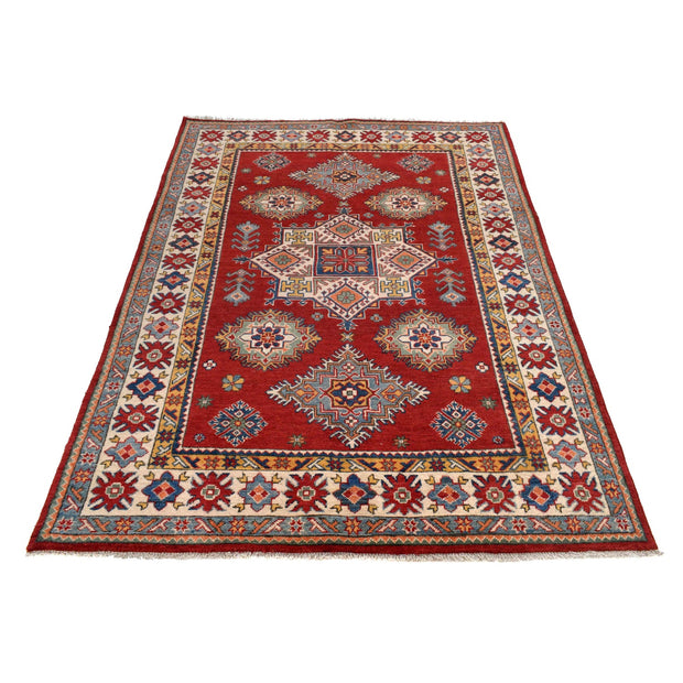 Red Color Kazak Rug 4' 11" x 7' 1" - No. AL10938
