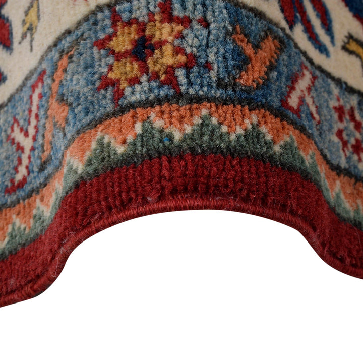 Red Color Kazak Rug 4' 11" x 7' 1" - No. AL10938