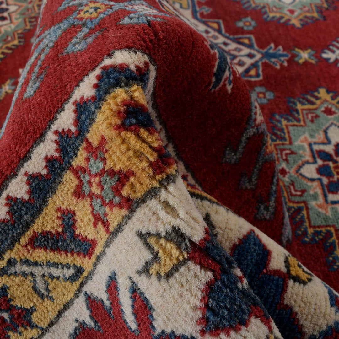 Red Color Kazak Rug 4' 11" x 7' 1" - No. AL10938