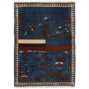 Handcrafted Afghan War Rug 2' 0" x 2' 11" - No. AL16566