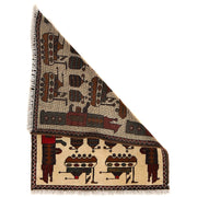 Handmade Afghan War Area Rug 2' 0" x 2' 9" - No. AL69587