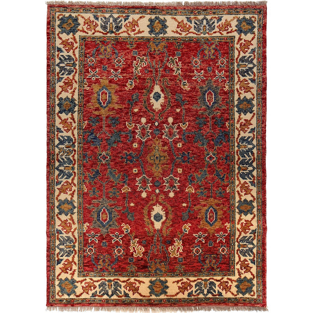 Modern Oushak Area Rug 4' 0" x 5' 10" - No. AL46918