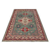 Green Color Kazak Rug 6' 6" x 9' 10" - No. AL67413