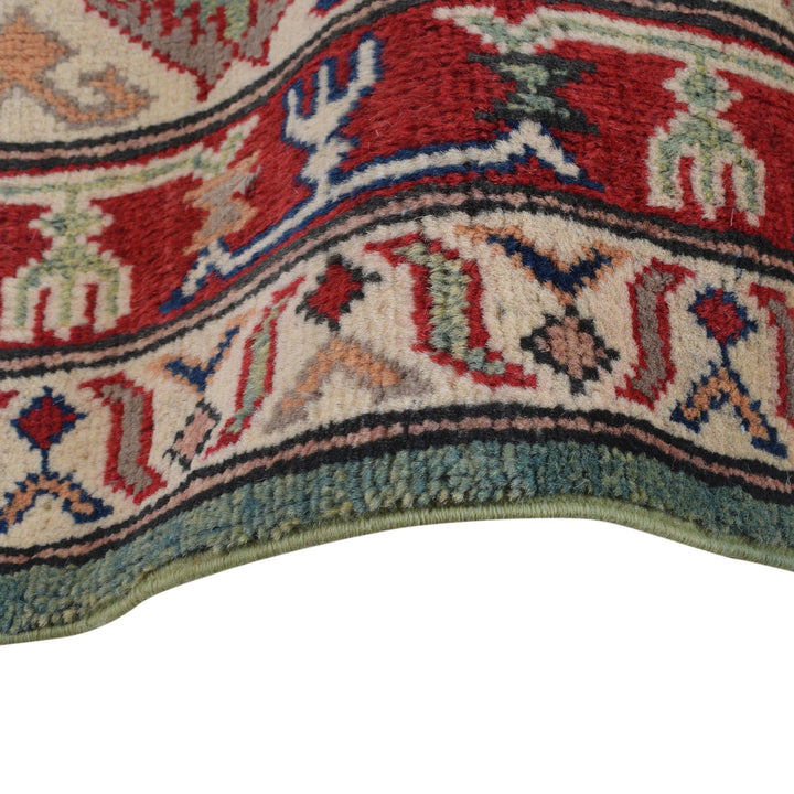 Green Color Kazak Rug 6' 6" x 9' 10" - No. AL67413