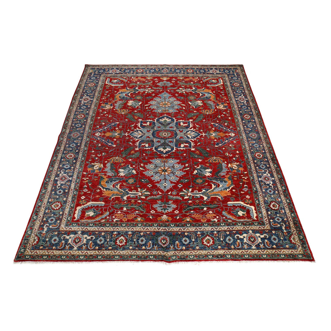 Hand Knotted Heriz Rug 10' 0" x 13' 10" - No. AL34301