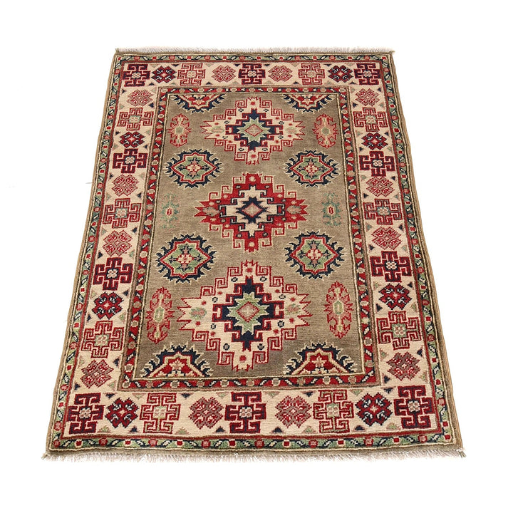 Hand knotted Kazak Carpet 2' 8" x 3' 10" - No. AL20866