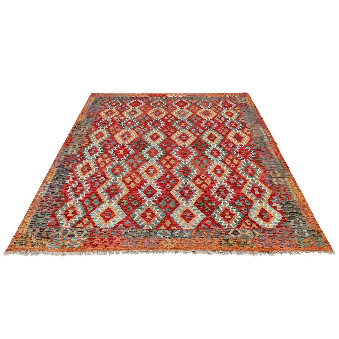 Hand Made Afghan Kilim 8' 4" x 9' 11" - No. AL77391