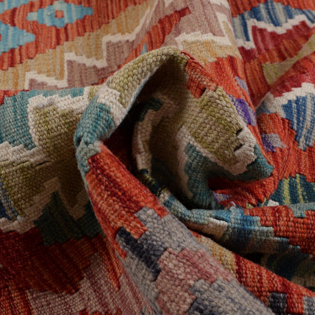 Hand Made Afghan Kilim 8' 4" x 9' 11" - No. AL77391