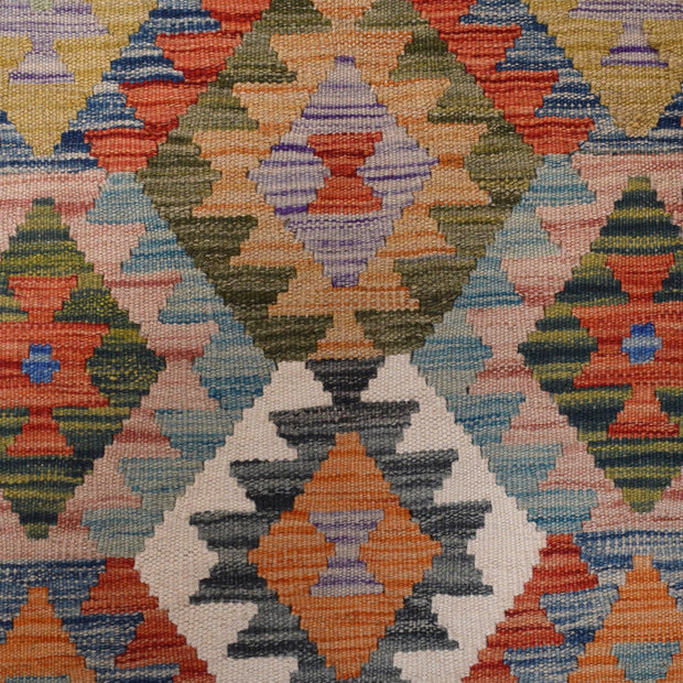 Hand Knotted Afghan Style Kilim 4' 2" x 5' 7" - No. AL68546