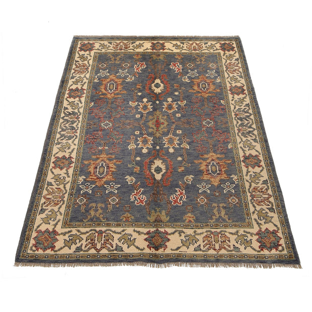 Modern Oushak Area Rug 4' 1" x 5' 9" - No. AL41045