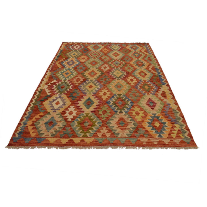 Handmade Vegetable Kilim 5' 9" x 7' 10" - No. AL90839