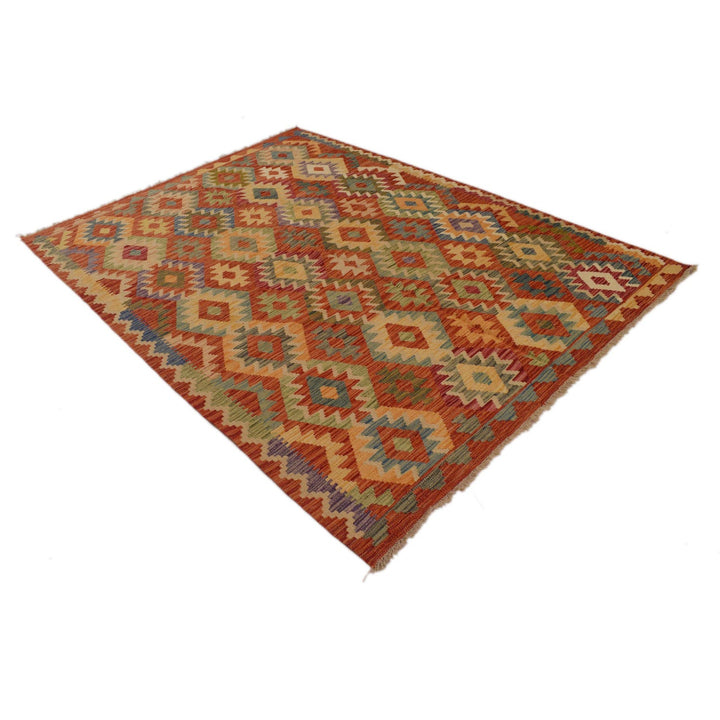 Handmade Vegetable Kilim 5' 9" x 7' 10" - No. AL90839