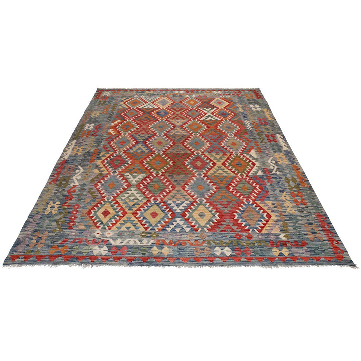 Hand Knotted Flatweave Kilim 8' 6" x 11' 5" - No. AL83944