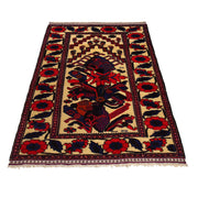 Handmade Barjista Kilim Rug 3' 11" x 5' 10" - No. AL77415